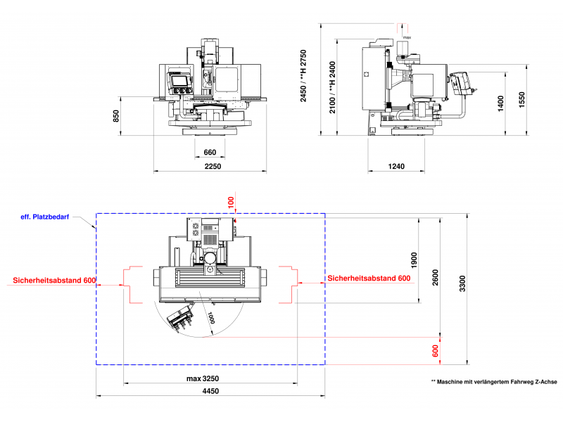 RETROMILL RMX 1000 Bett Bohr und Fräsmaschine